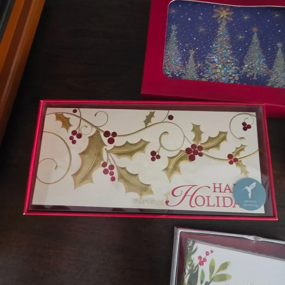 Lot of Papyrus Cards Greeting Note Christmas Cards New Holiday 4 boxes
